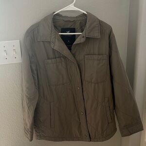 Hollister Women's Jacket - Army Green